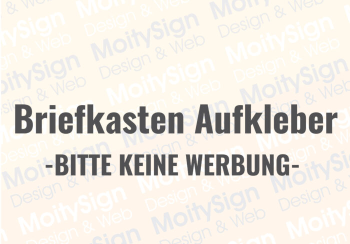 Briefkasten-Aufkleber