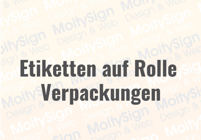 Etiketten-auf-Rolle-Verpackungen