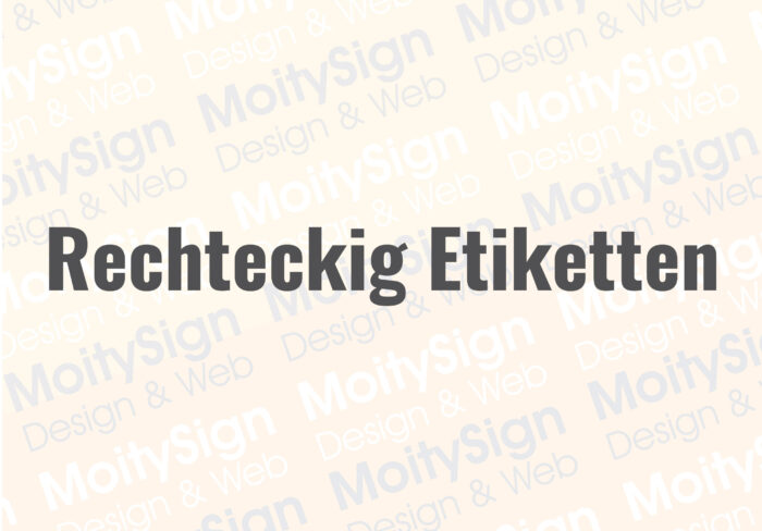 Rechteckig-Etiketten