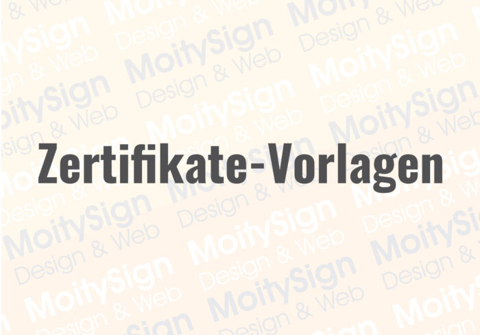 Zertifikate-Vorlagen
